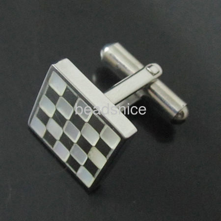 Fashion Stainless Steel Cufflink,Square,